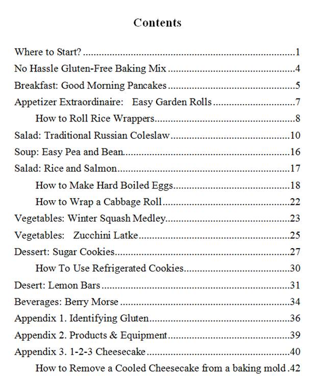 Table of Contents - Transitions