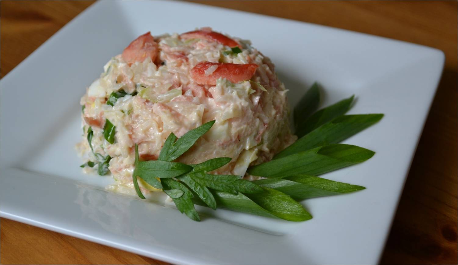 Rice and Smoked Salmon Salad